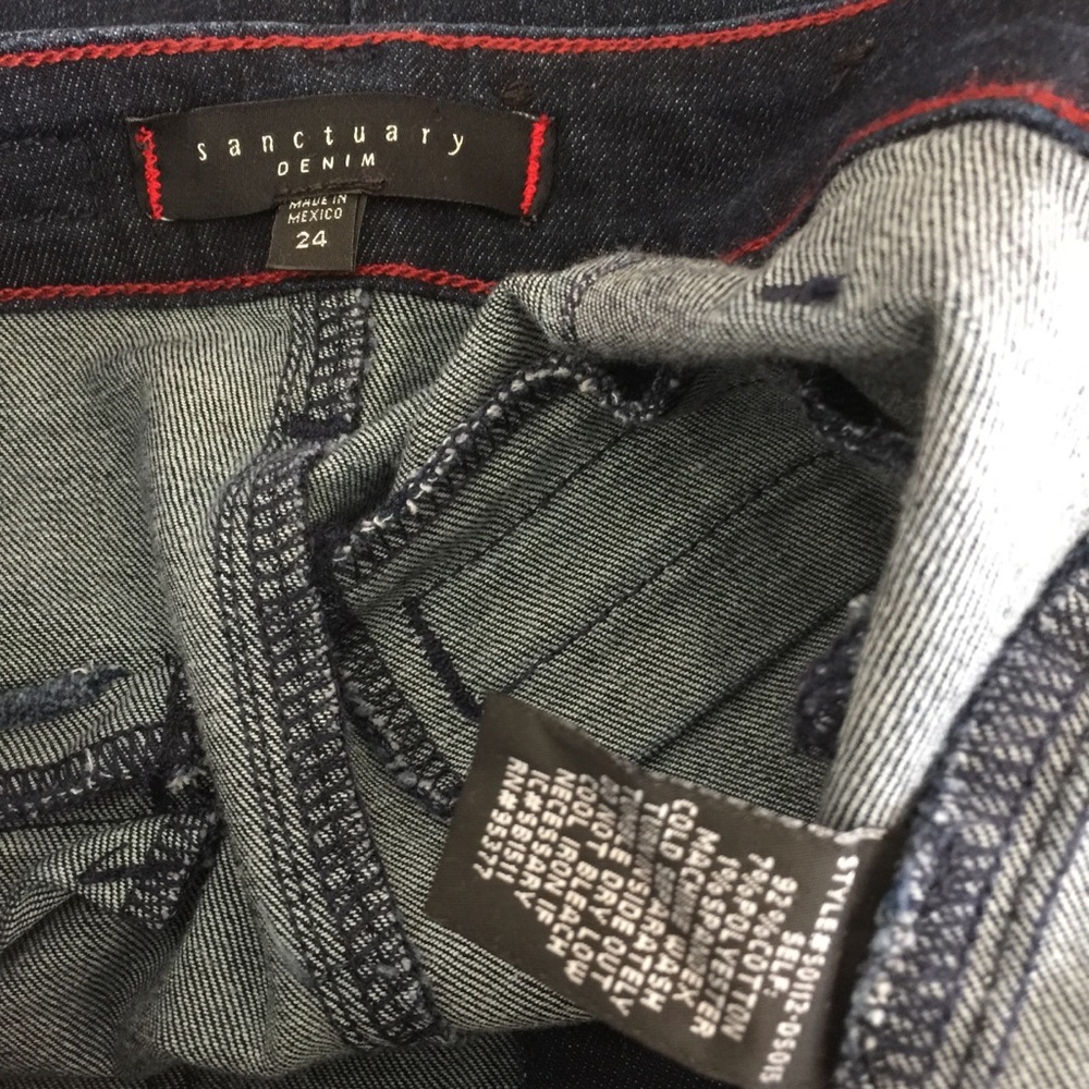 Sanctuary Shay Button Stretch Denim Skirt 24, NWOT - Picture 4 of 8